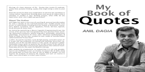 My Book of Quotes